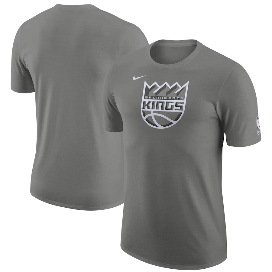 Men's Sacramento Kings Heather Charcoal 2022/23 City Edition Essential Warmup T-Shirt Men's Sacramento Kings Heather Charcoal 2022/23 City Edition Essential Warmup T-Shirt